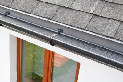 Gutter Cover System on a Commercial Building